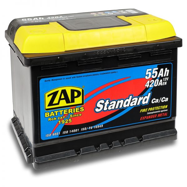 ZAP 12V/55Ah | Autobatérie